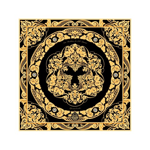 Платок "Златоустовская гравюра"