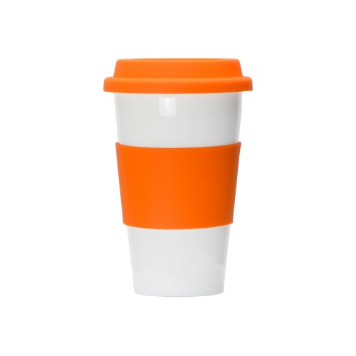 Фарфоровая кружка с двойными стенками "Toronto", 300мл, оранжевый