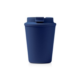 Стакан OKLAN/ОКЛАН с полипропиленовым корпусом и крышкой, синий нейви