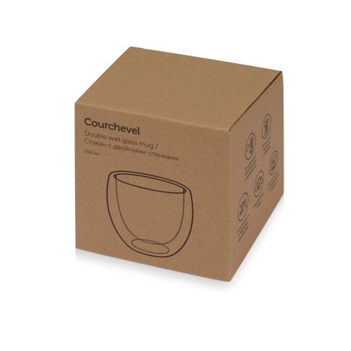 Стакан с двойными стенками «Courchevel» полукруглый, 250 мл
