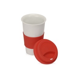 Фарфоровая кружка с двойными стенками "Toronto", 300 мл, красный