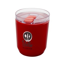 Hudson кружка из переработанного пластика с двойными стенками объемом 180 мл, красный