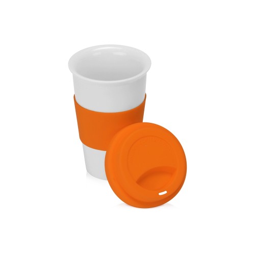 Фарфоровая кружка с двойными стенками "Toronto", 300мл, оранжевый