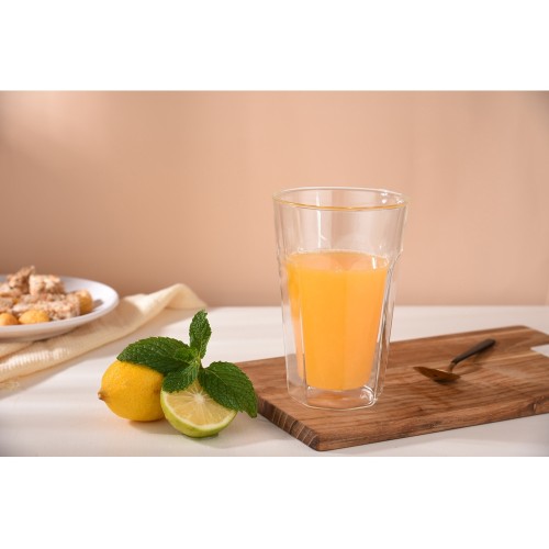 Стакан граненый с двойными стенками "Silva"