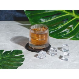 Вращающийся бокал для виски на сланцевом костере "Ventura"