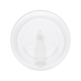 Пластиковый стакан Take away с двойными стенками и крышкой с силиконовым клапаном, 350 мл, белый