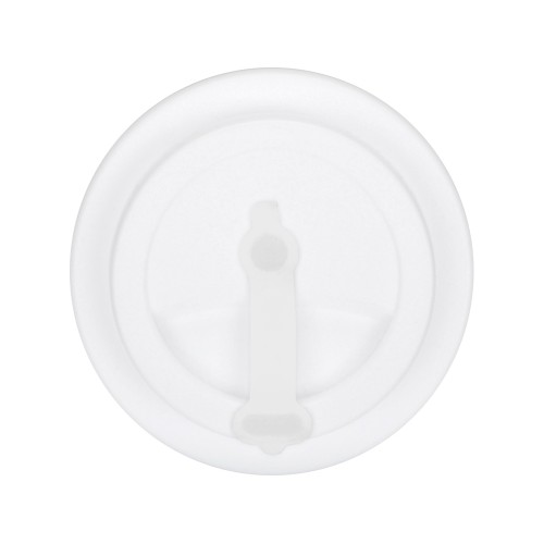 Пластиковый стакан Take away с двойными стенками и крышкой с силиконовым клапаном, 350 мл, белый