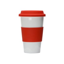 Фарфоровая кружка с двойными стенками "Toronto", 300 мл, красный