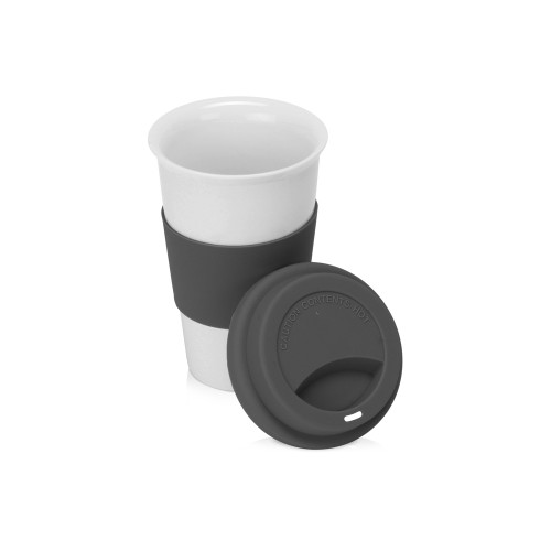 Фарфоровая кружка с двойными стенками "Toronto", 300 мл, серый