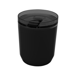 Hudson кружка из переработанного пластика с двойными стенками объемом 180 мл, сплошной черный