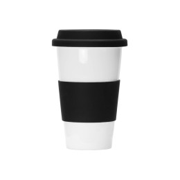 Фарфоровая кружка с двойными стенками "Toronto", 300 мл, черный