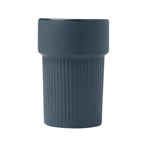 Fika стакан 340 мл с бамбуковым чехлом - Синий