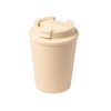 Стакан OKLAN/ОКЛАН с полипропиленовым корпусом и крышкой, бежевый
