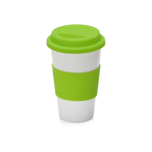 Фарфоровая кружка с двойными стенками "Toronto", 300 мл, зеленое яблоко