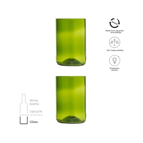 Originalhome набор стеклянных стаканов - Зеленый
