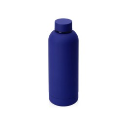Вакуумная термобутылка "Cask" Waterline, soft touch, 500 мл, синий