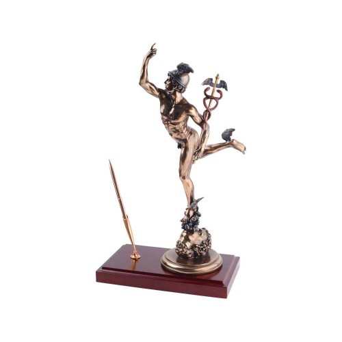 Настольный прибор «Меркурий», бронзовый/красное дерево