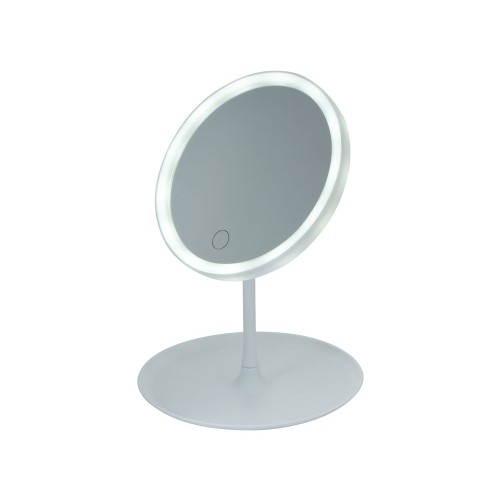 Косметическое зеркало с LED-подсветкой "Beautific", белый