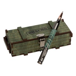 Ручка шариковая Кап клена, зеленый