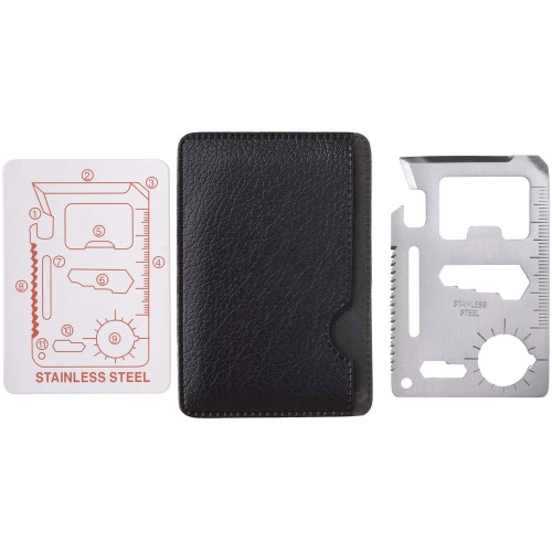 Инструмент многофункциональный в форме карты в чехле