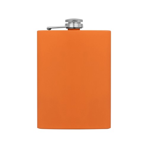 Фляжка 240 мл Remarque soft touch, 304 сталь, оранжевый