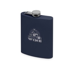 Фляжка 240 мл Remarque soft touch, 304 сталь, синий