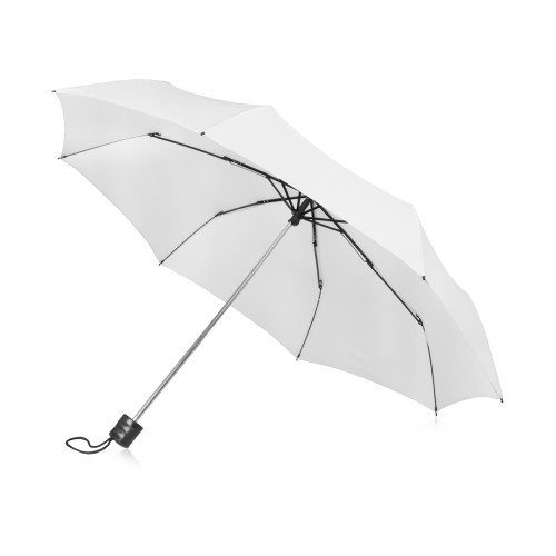 Зонт складной "Columbus", механический, 3 сложения, с чехлом, белый (P)