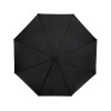 Birgit, складной ветроустойчивой зонт диаметром 21 дюйм из переработанного ПЭТ, черный