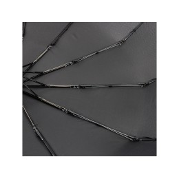 Зонт складной мужской TORBER, автомат, 3 сложения, черный, каркас сталь/файбергласс, эпонж, пластиковая ручка, диаметр 103 см