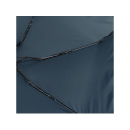 Зонт складной женский TORBER, механика, 5 сложений, синий, каркас алюминий, эпонж, пластиковая ручка, диаметр 91 см