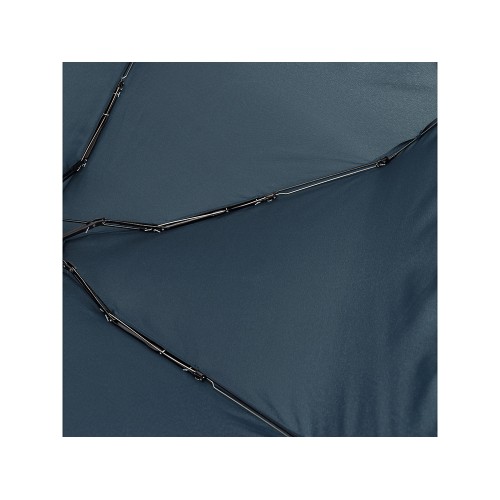 Зонт складной женский TORBER, механика, 5 сложений, синий, каркас алюминий, эпонж, пластиковая ручка, диаметр 91 см