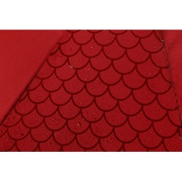 Зонт-полуавтомат складной Marvy с проявляющимся рисунком, красный