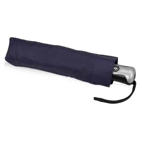 Зонт Alex трехсекционный автоматический 21,5", темно-синий