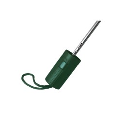 Зонт складной "Tulsa", полуавтоматический, 2 сложения, с чехлом, зеленый