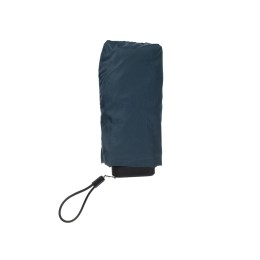 Зонт складной женский TORBER, механика, 5 сложений, синий, каркас алюминий, эпонж, пластиковая ручка, диаметр 91 см