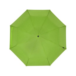 Birgit, складной ветроустойчивый зонт диаметром 21 дюйм из переработанного ПЭТ, зеленый лайм