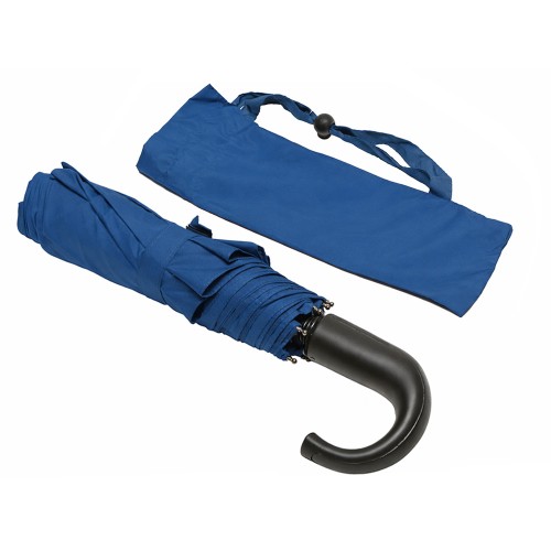 Складной зонт полуавтоматический, синий