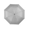 Зонт Alex трехсекционный автоматический 21,5", серебристый/черный