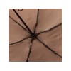 Зонт складной женский TORBER, механика, 5 сложений, коричневый, каркас алюминий, эпонж, пластиковая ручка, диаметр 91 см