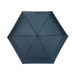 Зонт складной женский TORBER, механика, 5 сложений, синий, каркас алюминий, эпонж, пластиковая ручка, диаметр 91 см