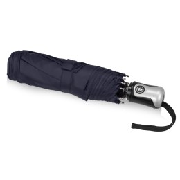 Зонт Alex трехсекционный автоматический 21,5", темно-синий