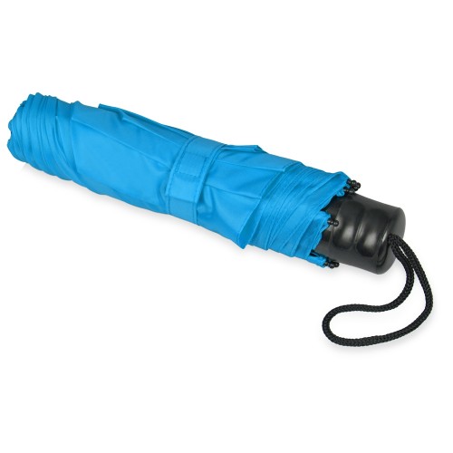 Зонт складной "Columbus", механический, 3 сложения, с чехлом, голубой