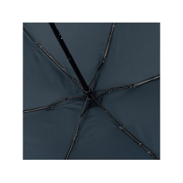Зонт складной женский TORBER, механика, 5 сложений, синий, каркас алюминий, эпонж, пластиковая ручка, диаметр 91 см