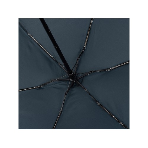Зонт складной женский TORBER, механика, 5 сложений, синий, каркас алюминий, эпонж, пластиковая ручка, диаметр 91 см