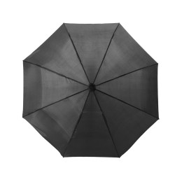Зонт Alex трехсекционный автоматический 21,5", черный/серебристый