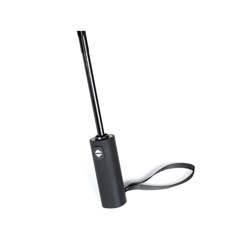 Зонт складной мужской TORBER, автомат, 3 сложения, черный, каркас сталь/файбергласс, эпонж, пластиковая ручка, диаметр 103 см