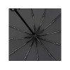Зонт складной мужской TORBER, автомат, 3 сложения, черный, каркас сталь/файбергласс, эпонж, пластиковая ручка, диаметр 103 см
