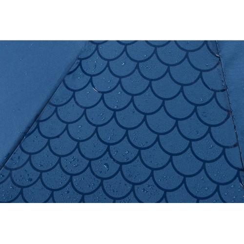 Зонт-полуавтомат складной Marvy с проявляющимся рисунком, синий