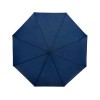 Birgit, складной ветроустойчивой зонт диаметром 21 дюйм из переработанного ПЭТ, темно-синий