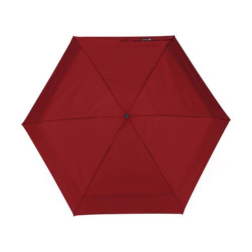 Зонт складной женский TORBER, механика, 5 сложений, красный, каркас алюминий, эпонж, пластиковая ручка, диаметр 91 см